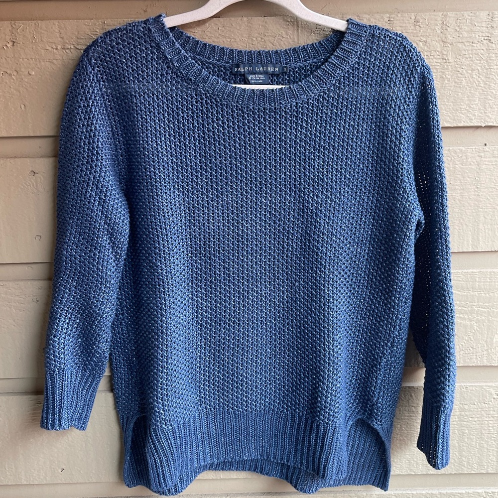 Ralph Lauren Indigo Blue Crewneck Sweater